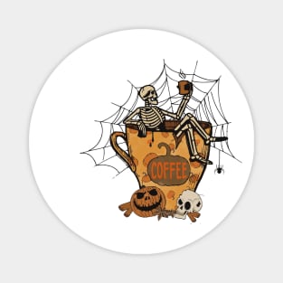 Funny Coffee Halloween Magnet